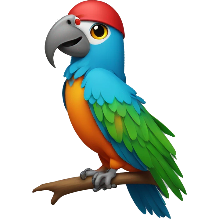 Rapping parrot  emoji