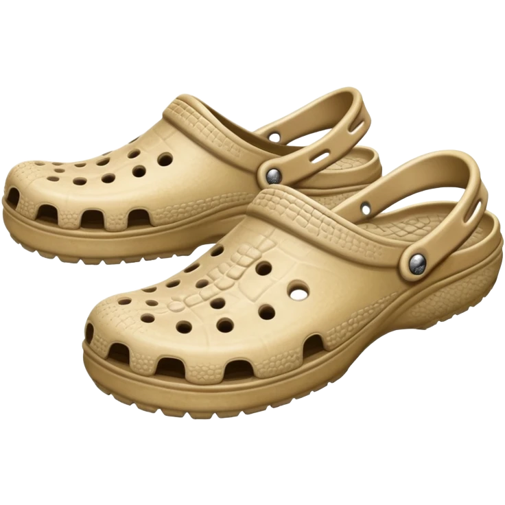 Beige dirty crocs  emoji