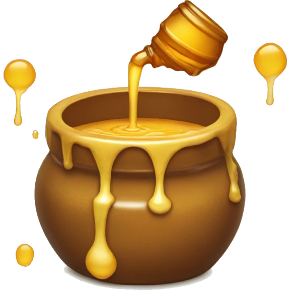 Honey pot dripping emoji