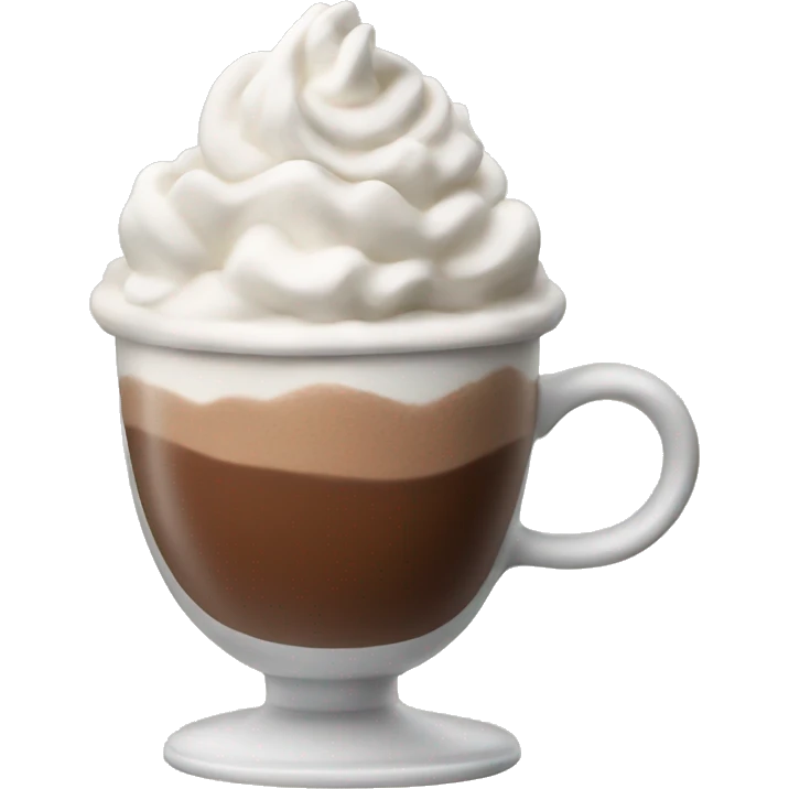 Hot chocolate with whipped cream emoji