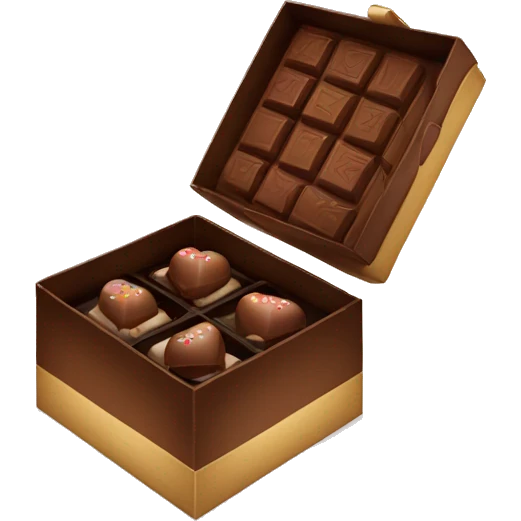 Box of chocolates emoji