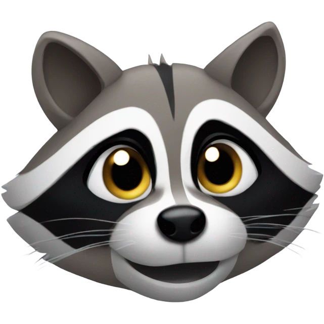 Raccoon with watery eyes  emoji