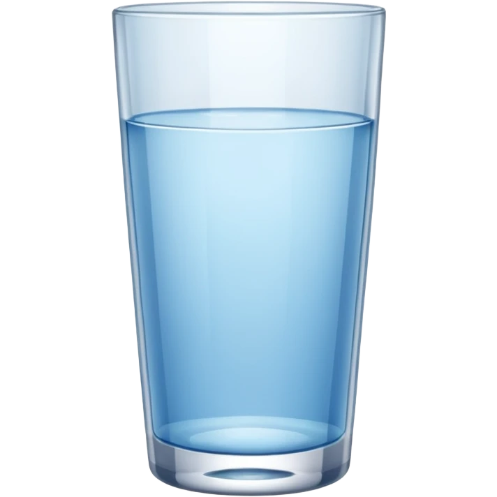 an empty glass of water emoji