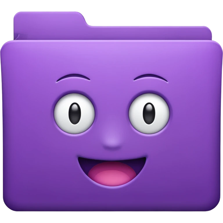 purple movies folder emoji
