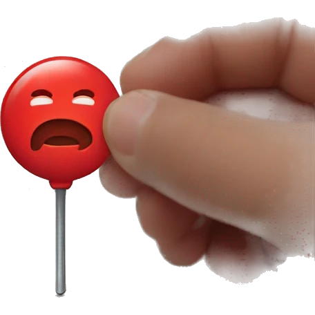 red drawing pin emoji