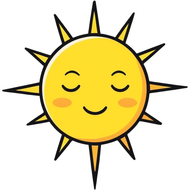 Sparkle Sun Shine  emoji