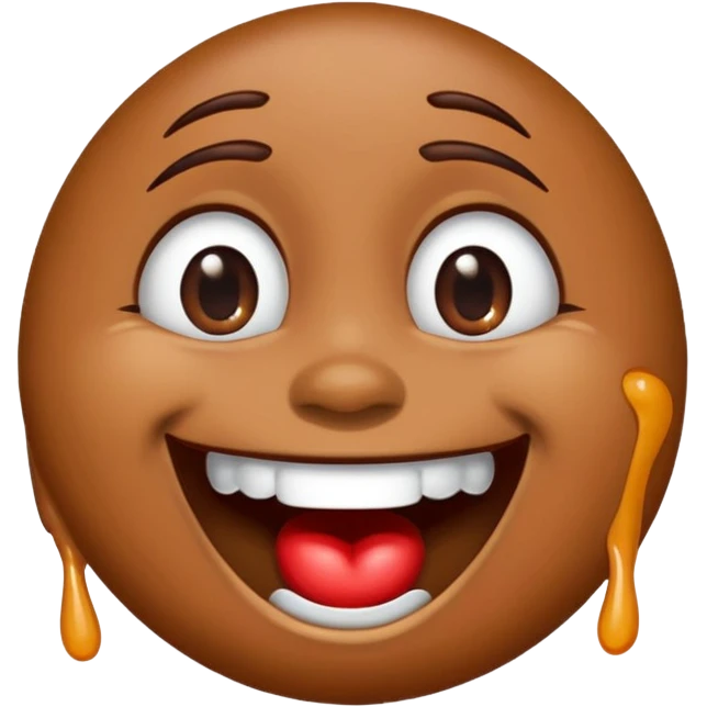 m&m laughing out loud with tears coming out of eyes emoji