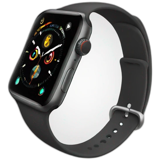 apple watch with logo emoji