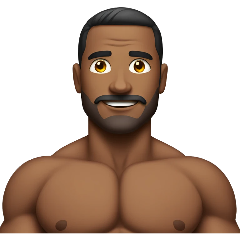 Muscular man in bikini emoji