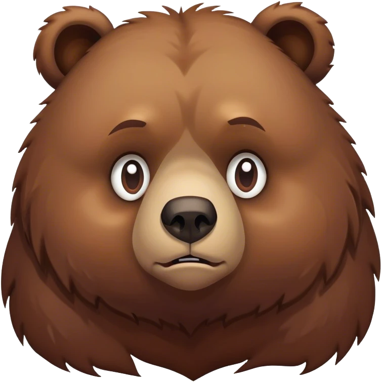 Depressed bear emoji