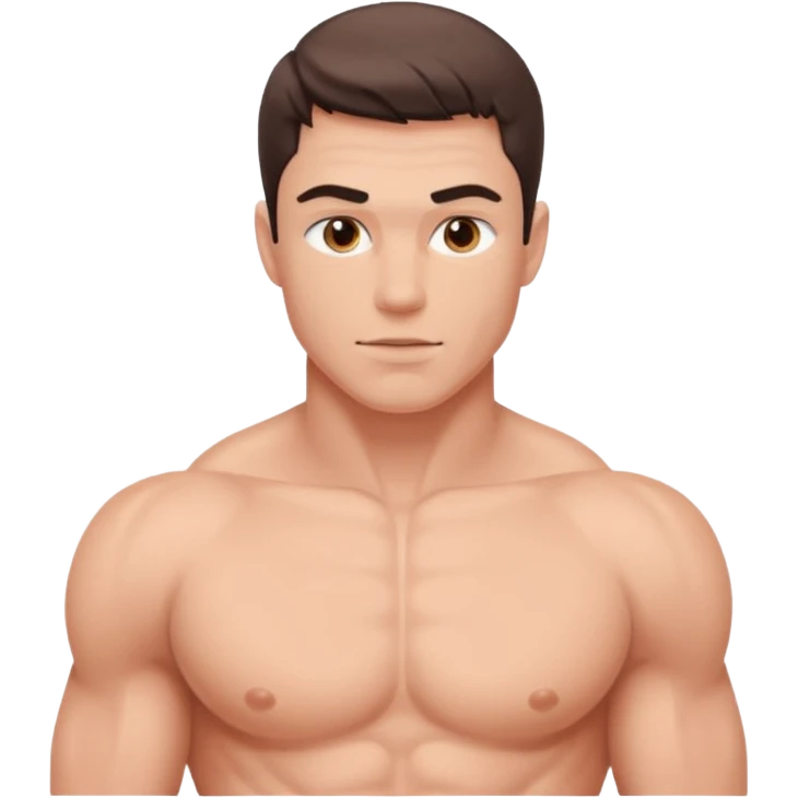 nude man with pantones emoji