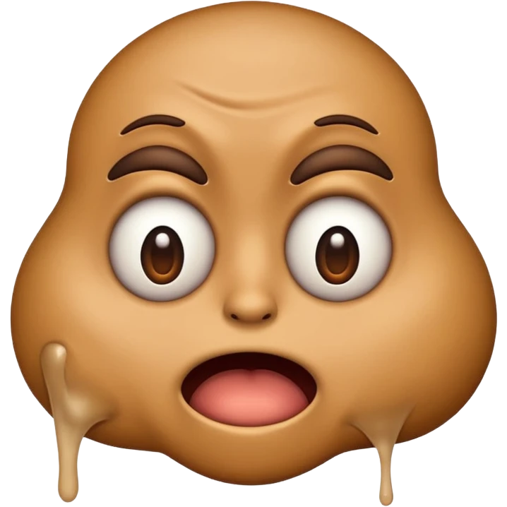 Emoji with a stinky face emoji