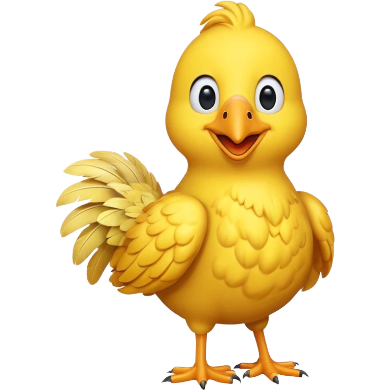 Big Bird emoji style smiling emoji