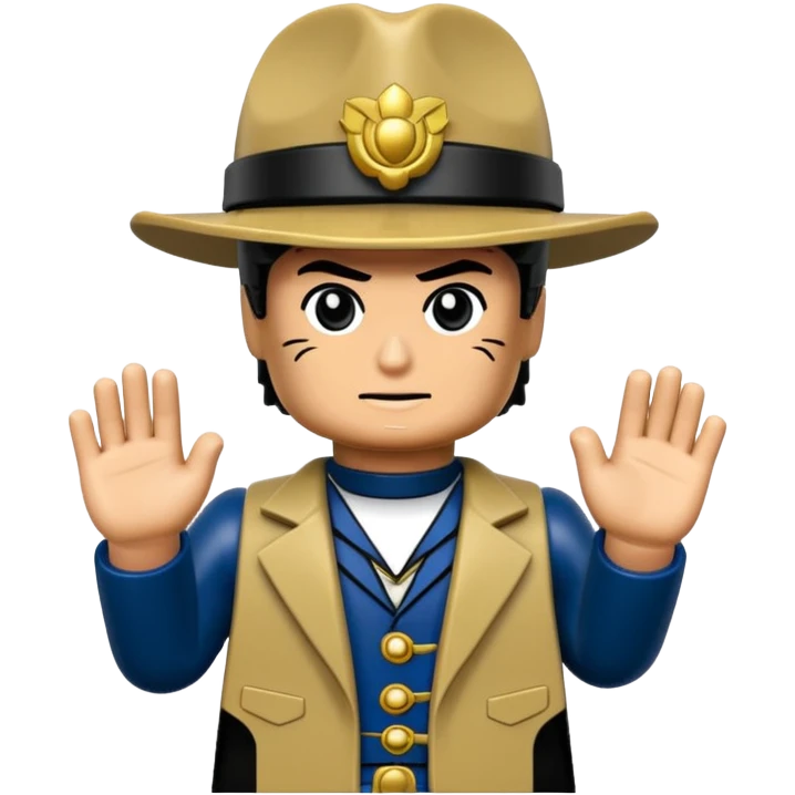 Jotaro Kujo as lego minifigure emoji
