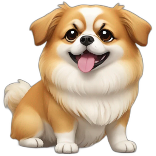pekingese corgi emoji