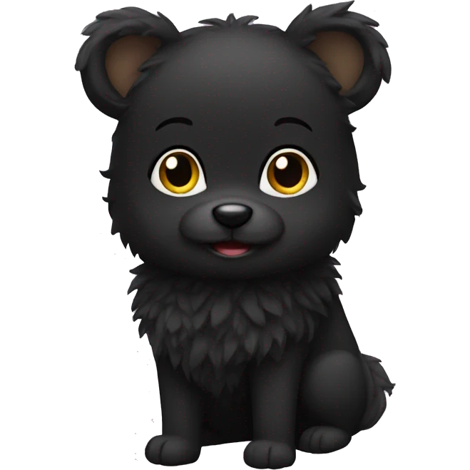 black fur coat emoji