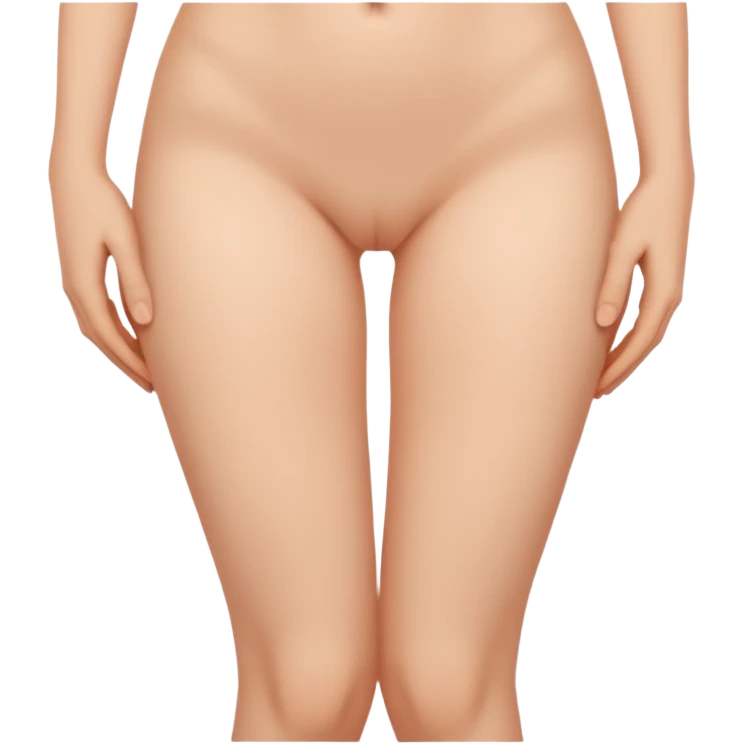 Nude whole  body close up in between legs emoji