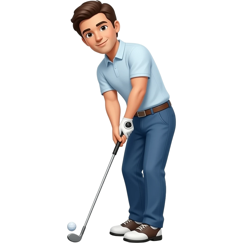Man playing golf emoji