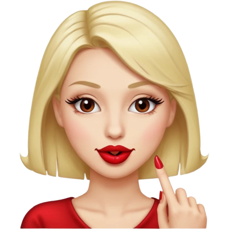 Fait un moi un emojis qui se ronge un doigt en mode coquin et sexy et qui drague  emoji