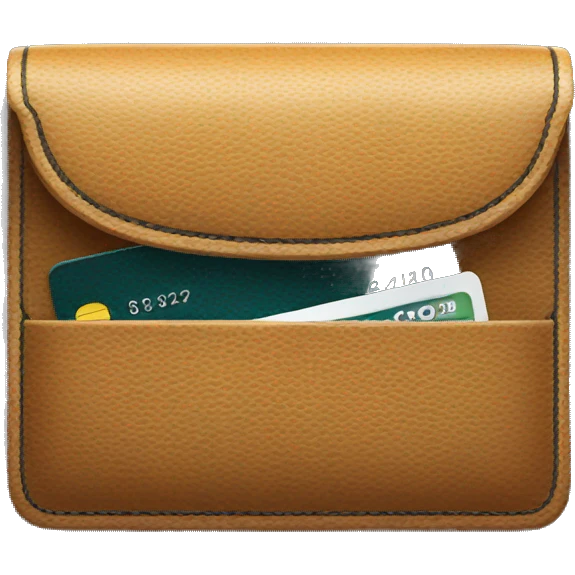 wallet black with credit card emoji