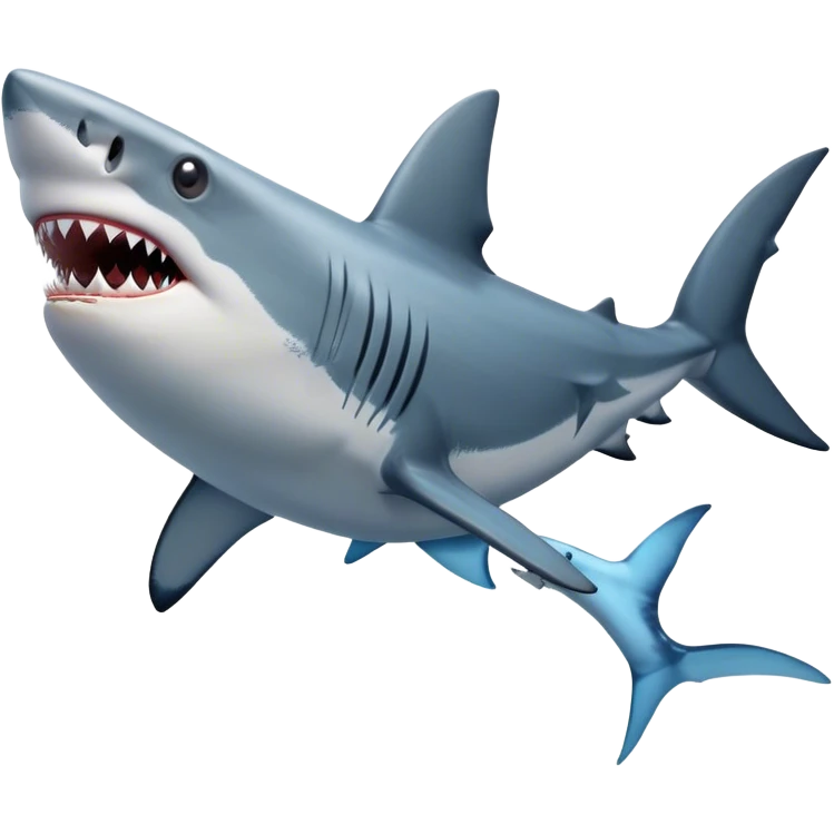 Shark with swimmer emoji