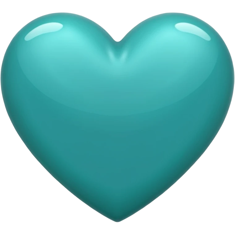 Teal heart emoji