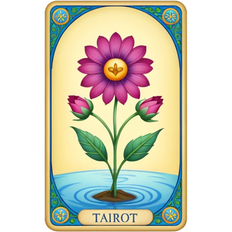flower tarot emoji