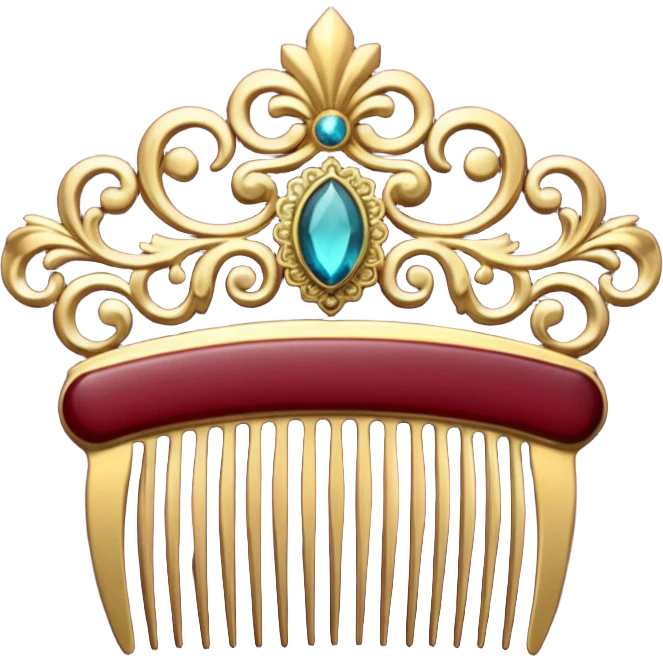 burgundy royal comb emoji