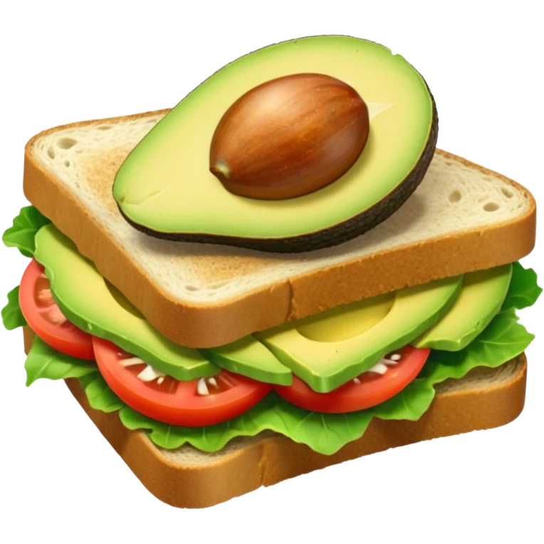 avokadolu sandiviç emoji