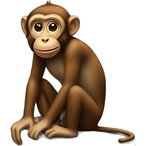 Monkey on porch emoji
