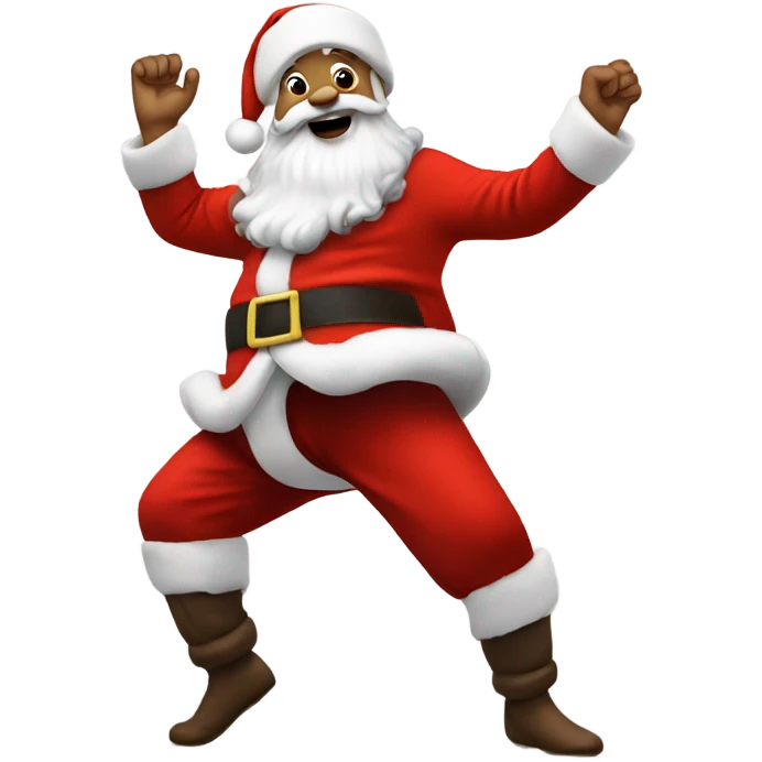 Santa Claus dancing emoji