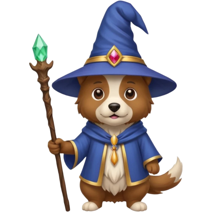 Dog wizard emoji