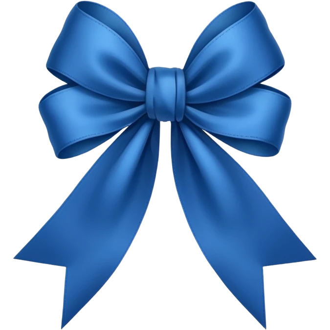 Laço azul escuro emoji