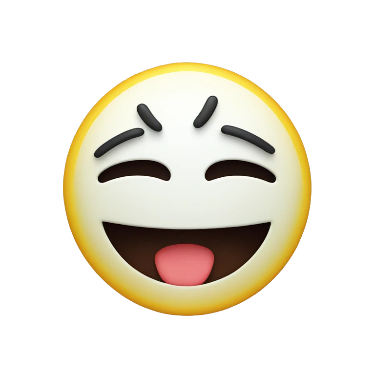 Smiley face in pain emoji