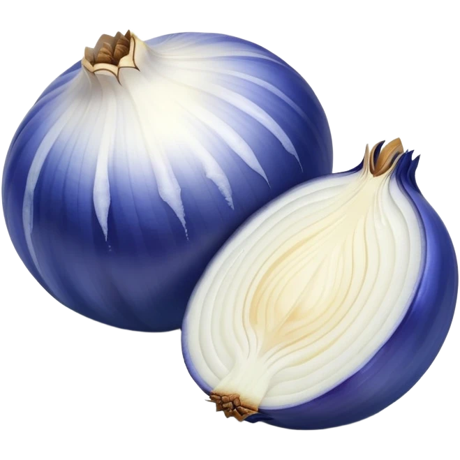 Blue onion emoji