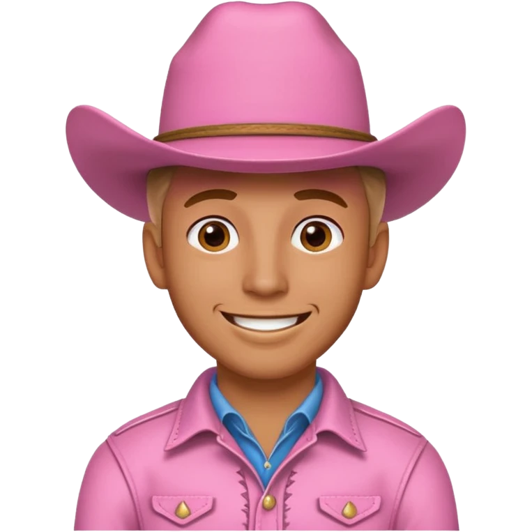 pink cowboy male emoji