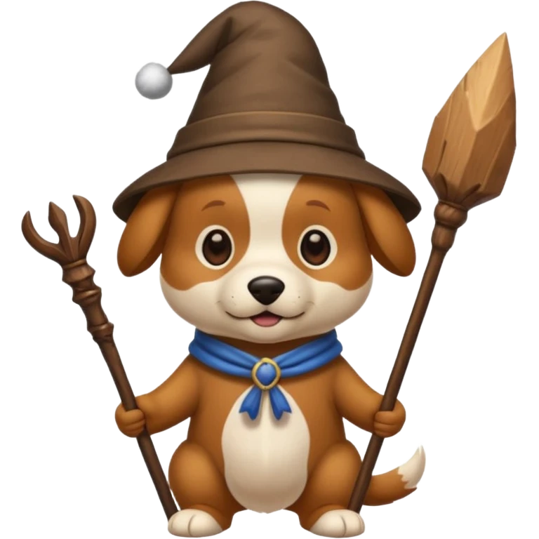 Dog wizard emoji