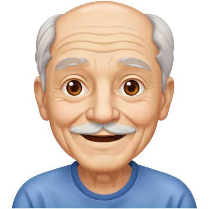 old man with beauty face pack   emoji