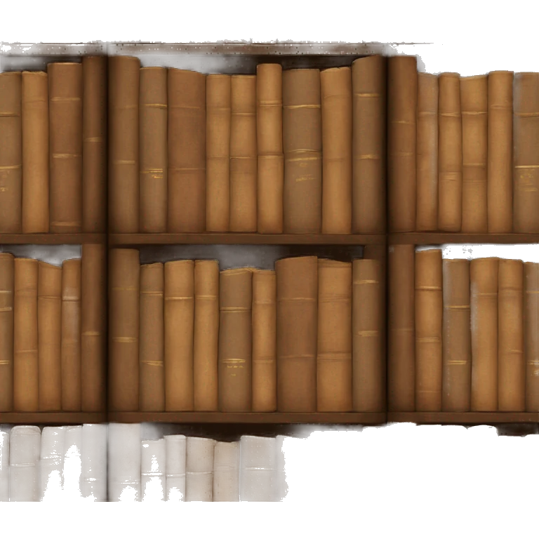 Brown chest of books emoji