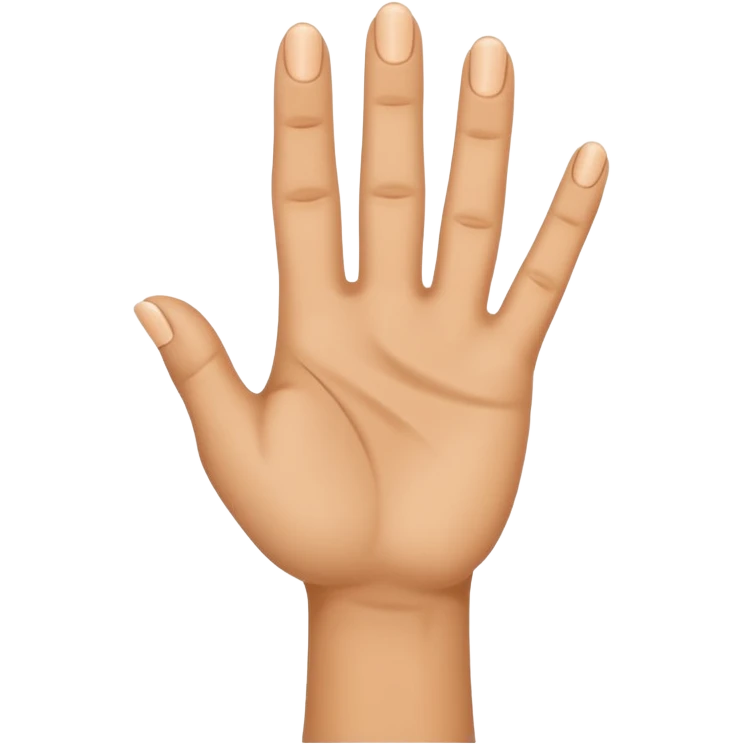 Mano con il mignolo all' in sù emoji