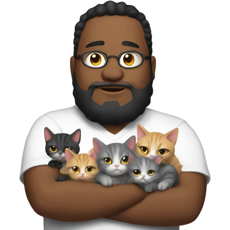 big fat discord moderator with his kittens emoji