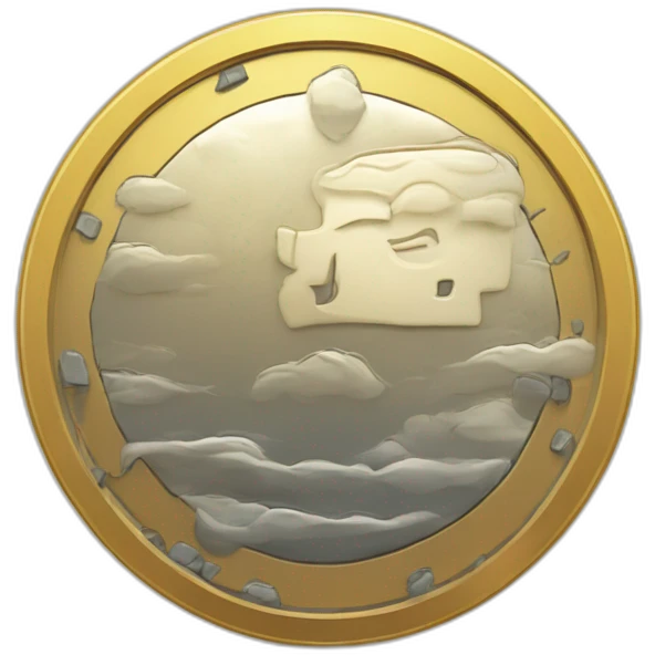 crypto coin in the mounth of buissnes man emoji