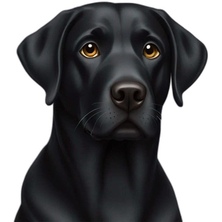 Black-labrador-dog emoji