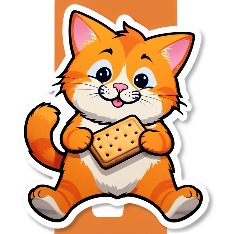 Orange cat making dirty biscuits  emoji