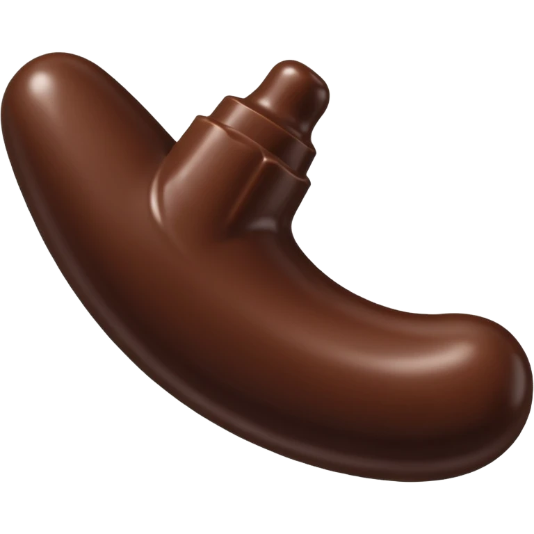 curved chocolate dildo emoji