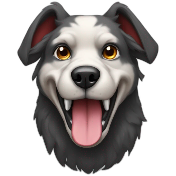 cerberus a dog with 3 head emoji