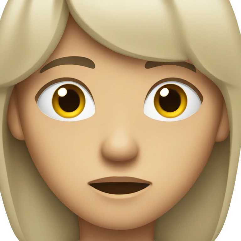 Straight face with hands  emoji