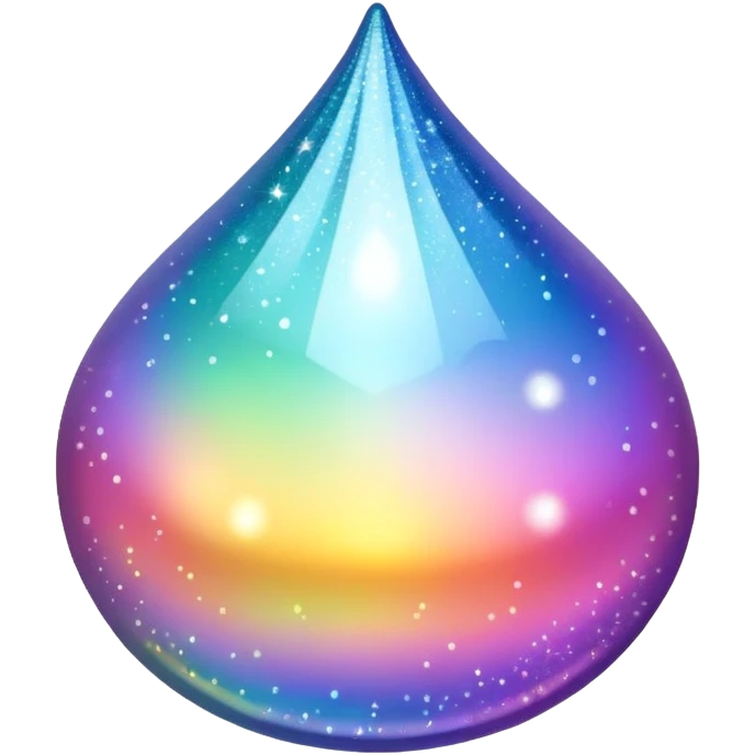 Iridescent big giant glistening glossy sparkly shiny glittery decoration emoji