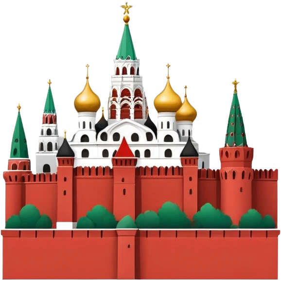 everything connected with Moscow, Moscow Kremlin, Moscow Russian flag  emoji