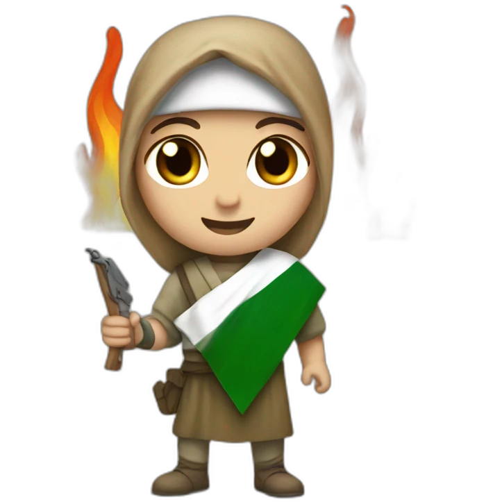 Palestine set Israel on fire emoji